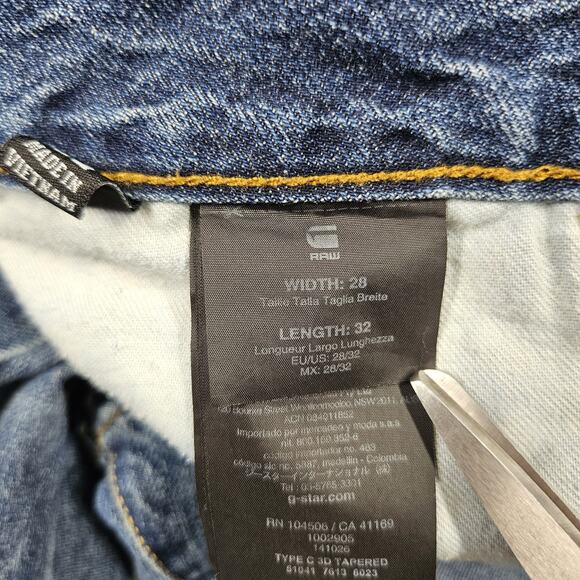 G-Star Raw Jeans Mens Size 30x29* Type C 3D Tapered Distressed Pharrell Williams - Picture 7 of 16
